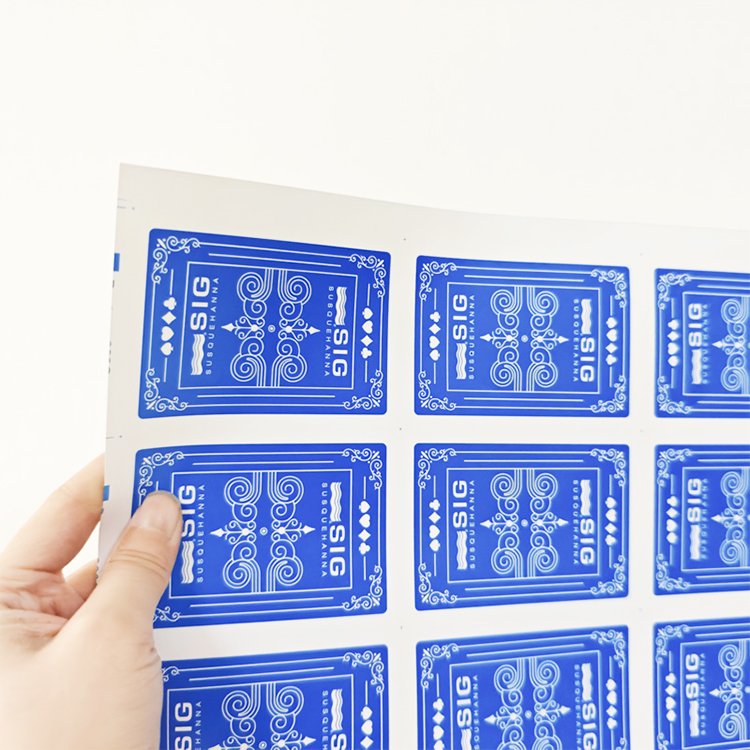 White Printing PVC Poker Playing Card Game Plastic PVC Sheet