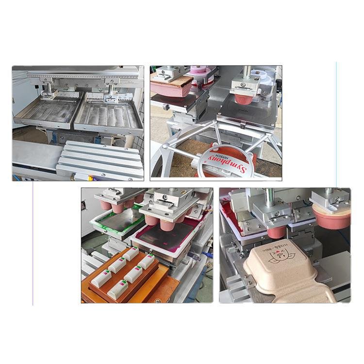 Factory Direct Customized Hot Sale mesin cetak pad Tampografia High Quality Pneumatic 2 Color Poker Chips Printing Machine