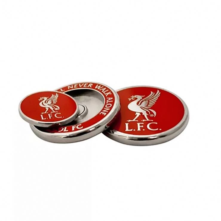 New 40mm 2 sided custom embossed metal magnetic golf poker chip ball marker