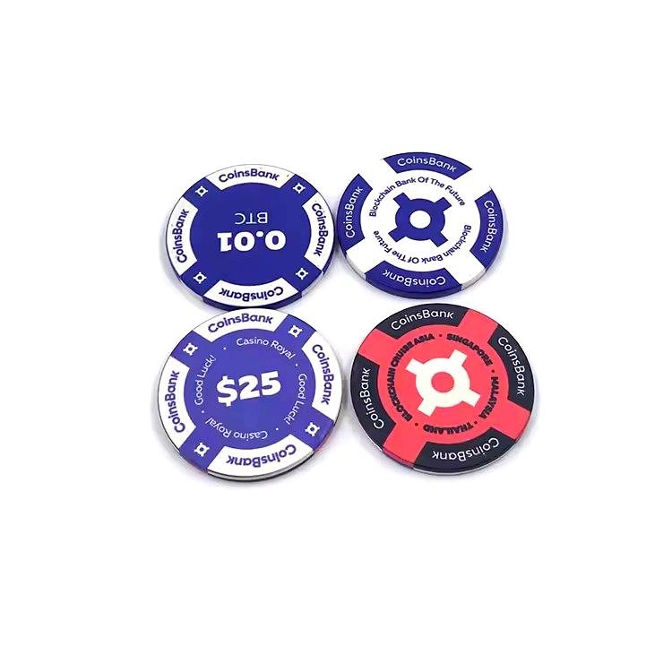 Customizable 39mm Monte Carlo Ceramic Poker Chips High-Quty Keramik Blank for Chess & Poker Games