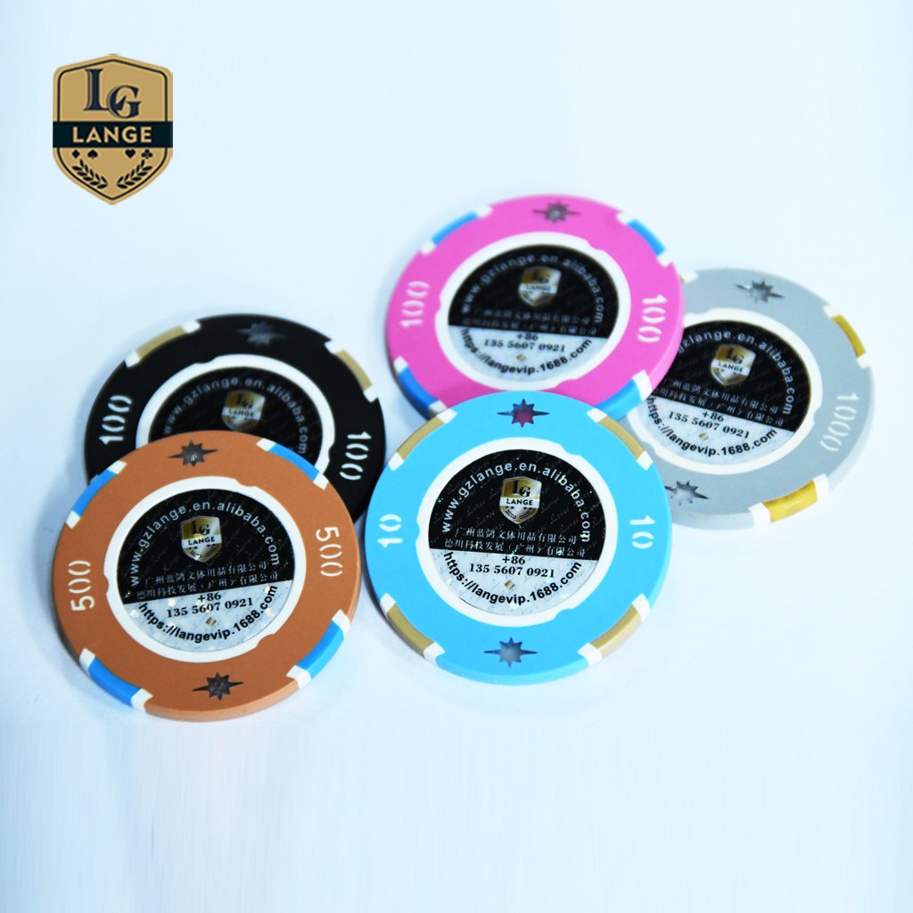 Lange 14g Casino Quality Poker Chips Baccarat Gaming Poker Chip Custom Made
