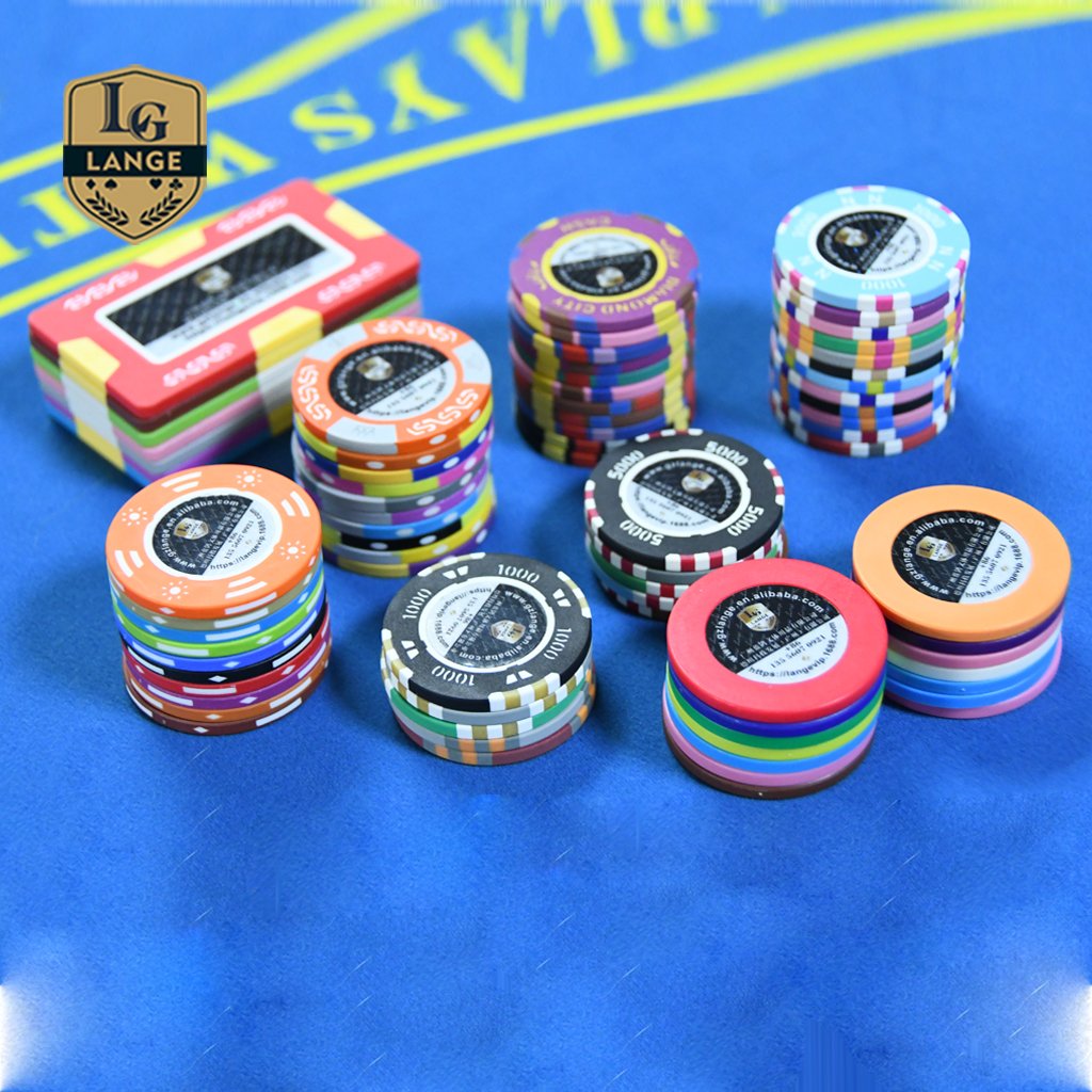 Lange 14g Casino Quality Poker Chips Baccarat Gaming Poker Chip Custom Made