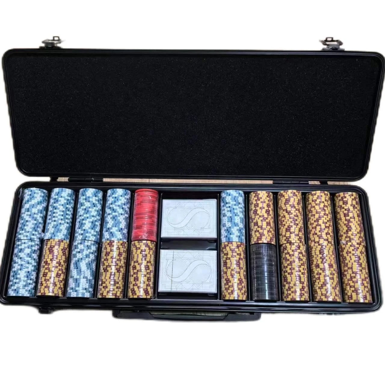 Customized Low Price Direct Selling High Quality 300 yard Chip case Plastic Suitcase /ABS Poker Chips Case