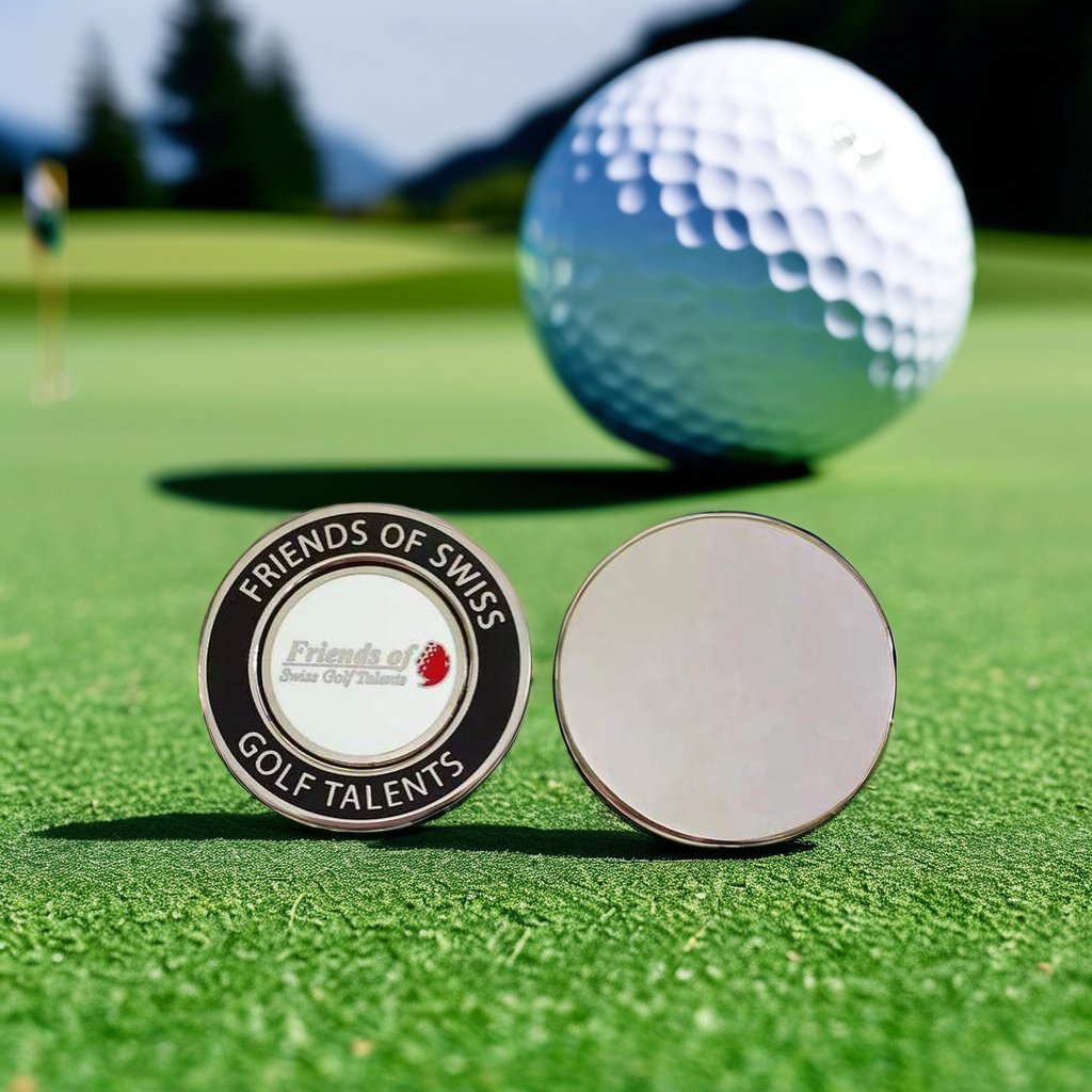 Dongguan Customized Cast Zinc Alloy Metal Enamel Golf Products 40/42/45mm Sundial Yardage Grid Magnetic Poker Chip Ball Marker