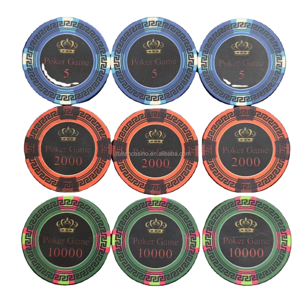 High quality high-end lines Ceramic Poker Chips For Casino Playing