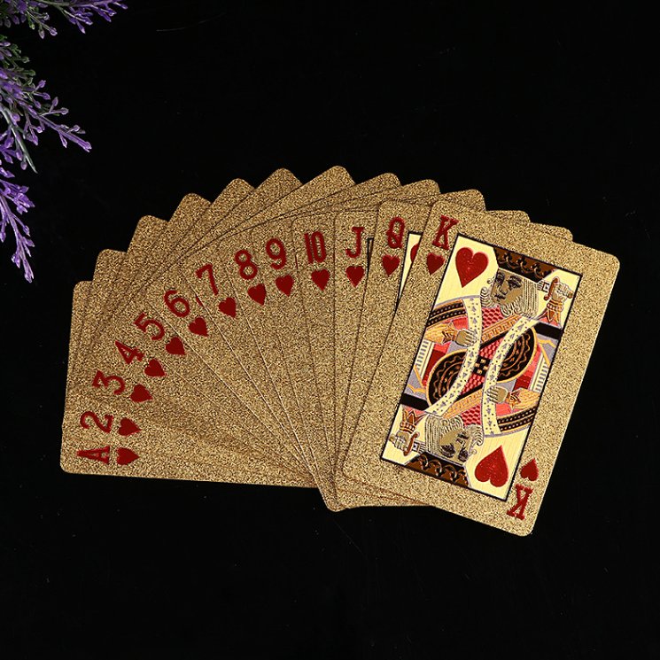 Custom Football Team Souvenir 24k Gold Poker Cards Game Day Promotional Gifts Poker