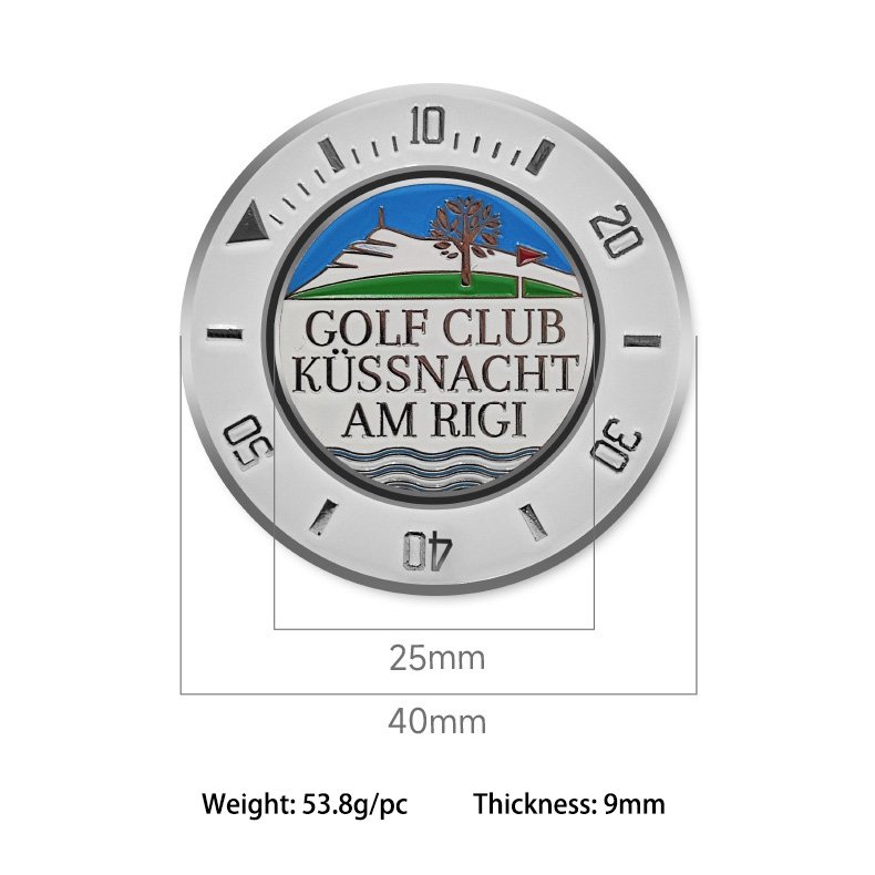 GAMEN Golf Gift Set 2 sided custom logo magnetic poker chip ball marker for golf