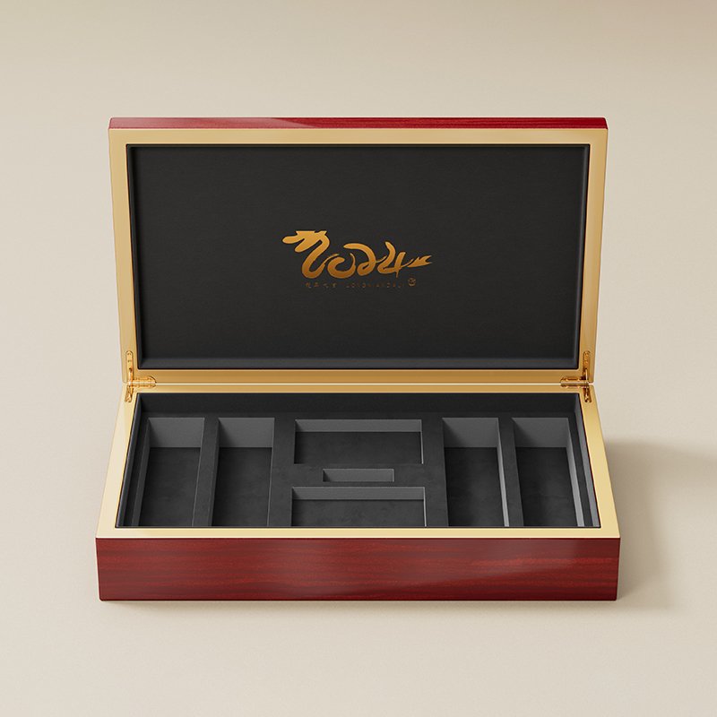 2024 New Style Chips Set Poker Packaging Gift Box Luxury Wood Case Gift Chips Storage Set New Year Gift Box