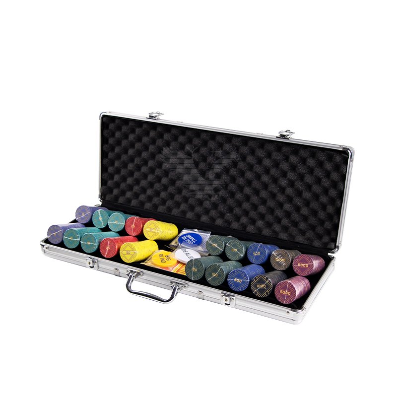 YH June New Discount Good Quality Casino Chip Ceramic Poker Chips Set 300/500pcs in Aluminum Case for Gambling