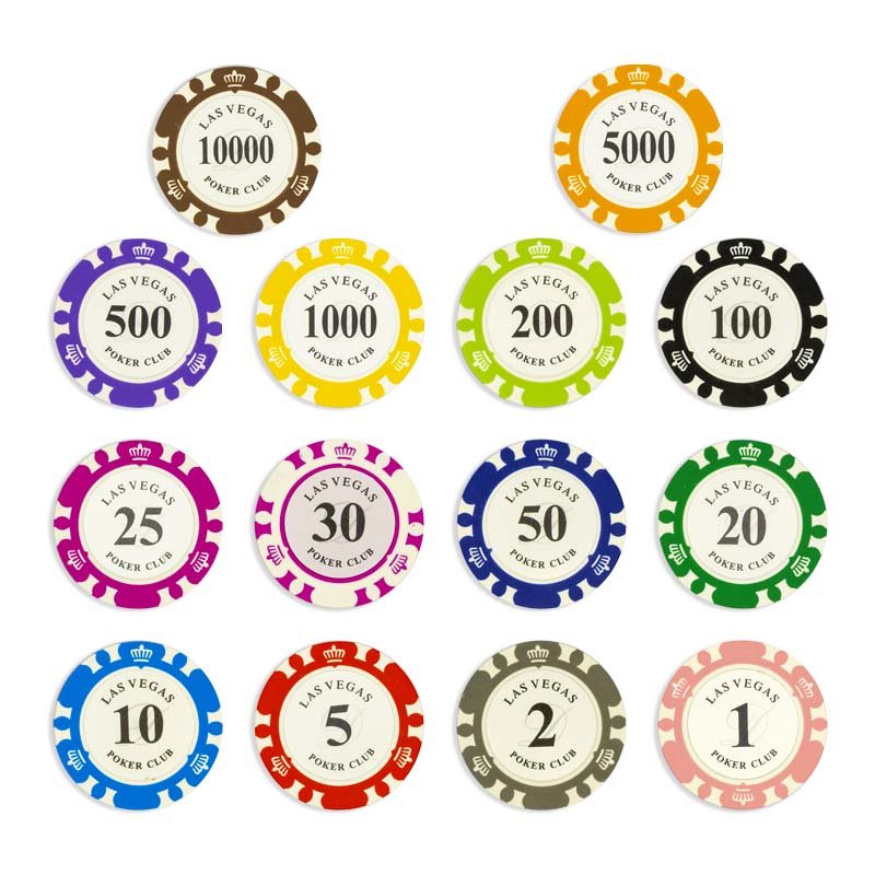 High Quality Beautifully Crown Clay Chips Outer clay inner iron sheet Poker Chip