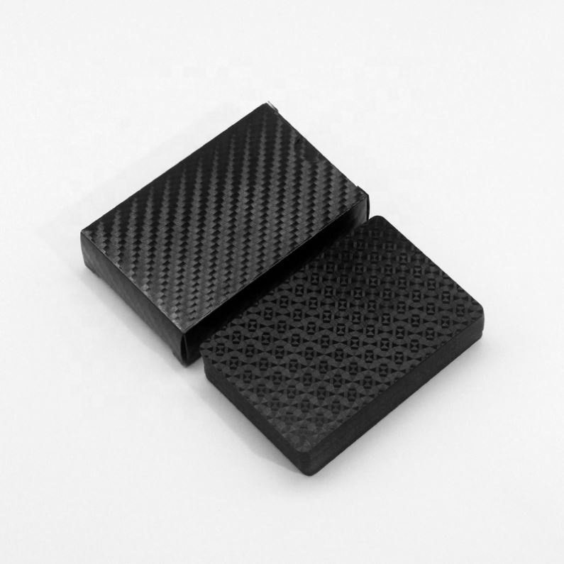 High Quality Custom Playing Cards Printing Poker Pvc Waterproof Plastic Gold Black Playing Cards In Bulk