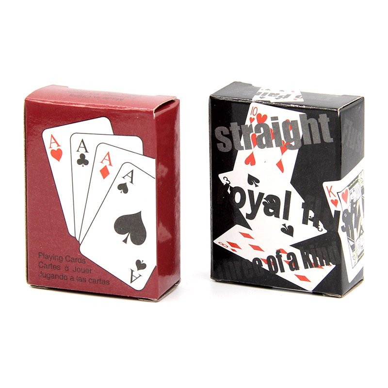Wholesale Outdoor Climbing Travel Game Accessories Mini Poker Cartas Chips Set Playing Cards