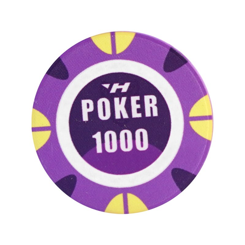 YH Custom 39mm 10g Casino Customized Ceramics Poker Chips for Poker Room