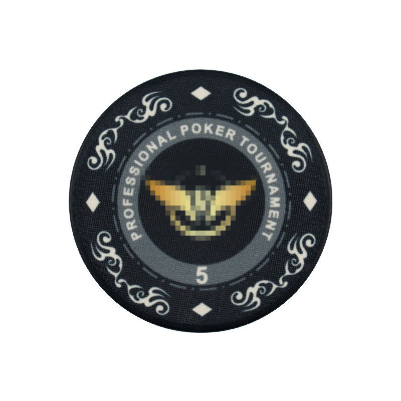 High Quality Custom Logo Ceramic Casino Poker Chips 39mm 43mm Multi-Color Lightweight at 10g Made from Durable ABS Plastic