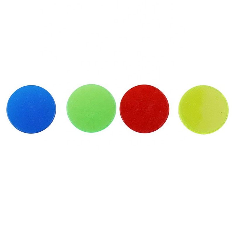 19mm plastic solid color small chip board game accessories for bingo games