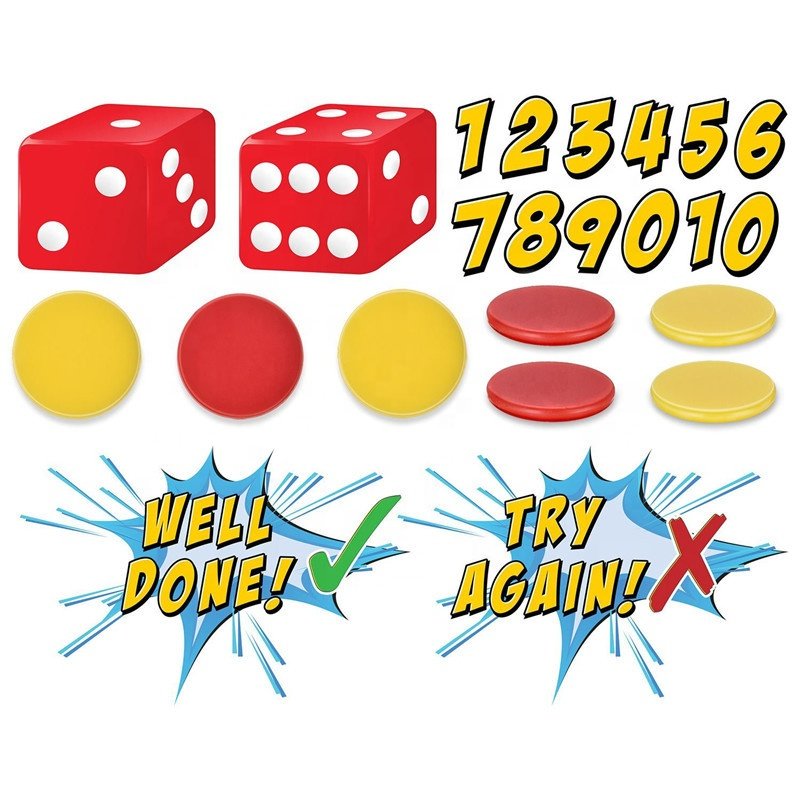 19mm plastic solid color small chip board game accessories for bingo games