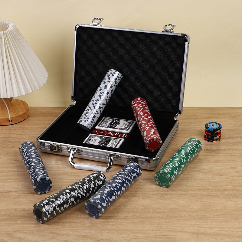 Best Quality Abs Dice Poker Chip Set 300pcs Poker Chip Set Chip Set With Aluminum Box