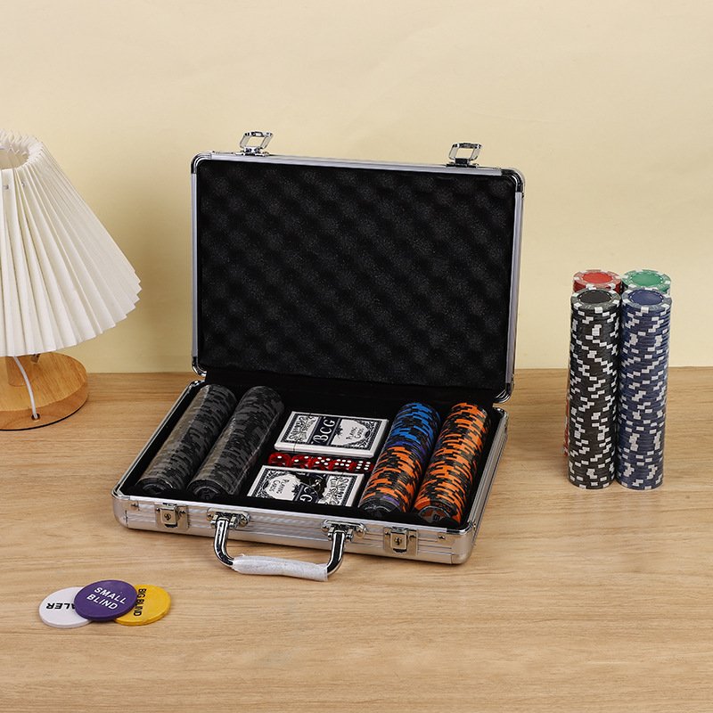 Best Quality Abs Dice Poker Chip Set 300pcs Poker Chip Set Chip Set With Aluminum Box