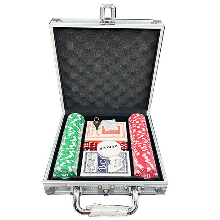 Best Quality Abs Dice Poker Chip Set 300pcs Poker Chip Set Chip Set With Aluminum Box