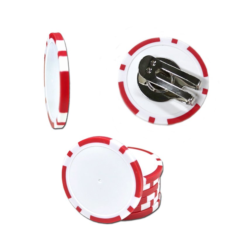 Custom Golf Ball Marker Golf Cap Clip Markers Blank ABS Poker Chip Golf Ball Markers
