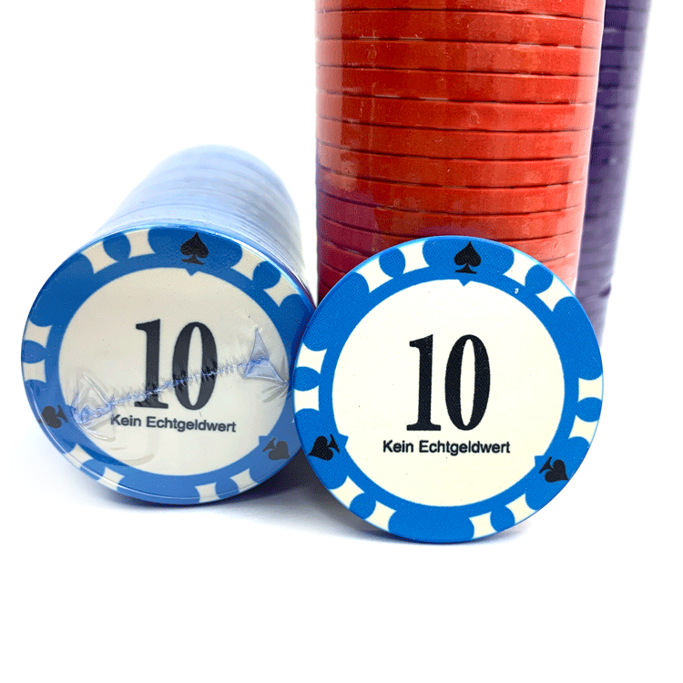 Wholesale Bulk No Minimum Order Custom Logo Colorful Ceramic Jetton Clay Poker Chips
