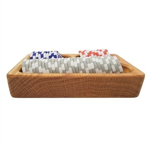 Wooden Poker Chip Tray