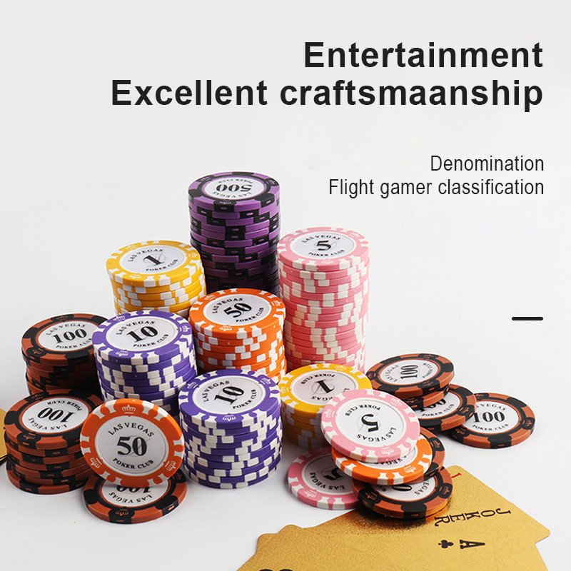 Factory Custom Cheap Blanks Clay Poker Chips Family Game Casino Poker Chips With Custom Logo