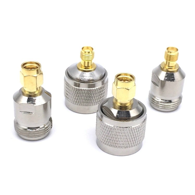 4pcs/set N to SMA adapter N male to SMA male Plug female Jack RF connector 4 type Test converter