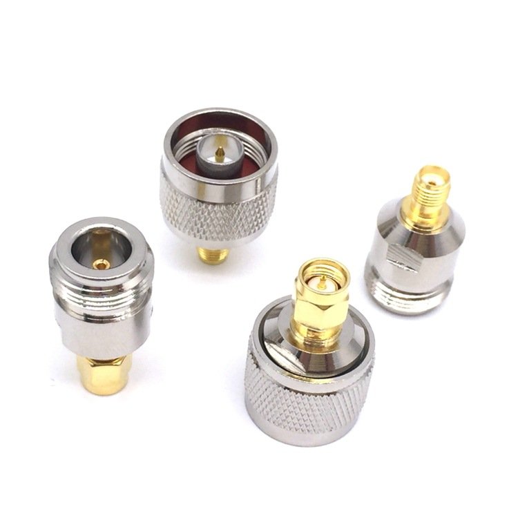 4pcs/set N to SMA adapter N male to SMA male Plug female Jack RF connector 4 type Test converter