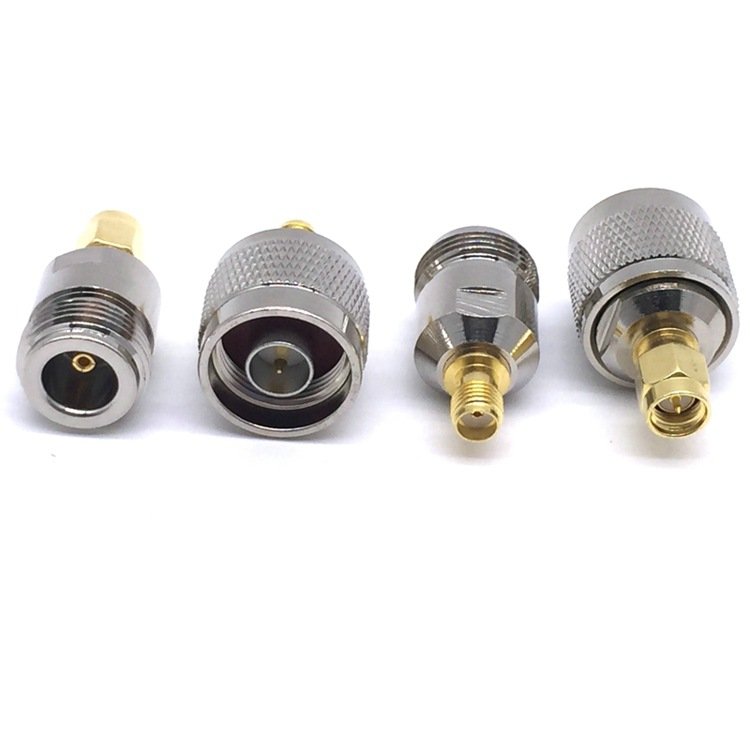 4pcs/set N to SMA adapter N male to SMA male Plug female Jack RF connector 4 type Test converter