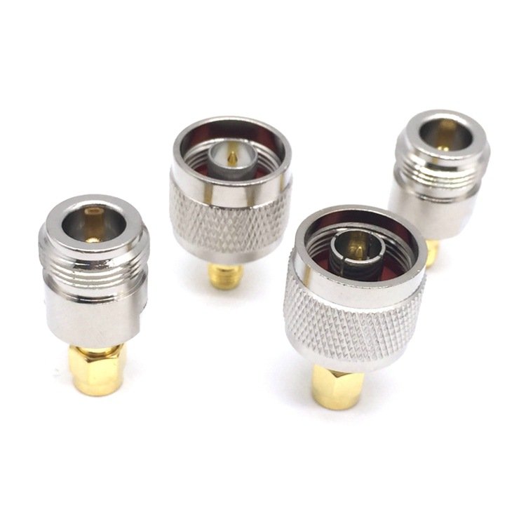 4pcs/set N to SMA adapter N male to SMA male Plug female Jack RF connector 4 type Test converter