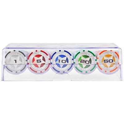 100-200PCS Acrylic Poker Chip Tray/Rack/Box High Quality Transparent Poker Chips Case for Casino