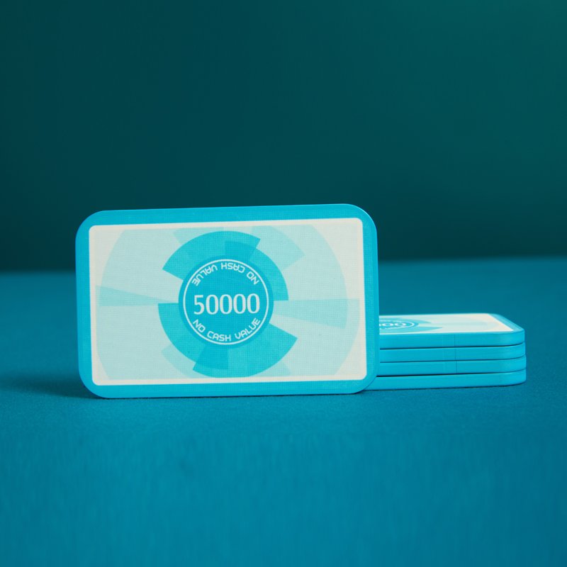 Customize Ceramic Square Poker Chips Round Shape 10g Weight with 39mm, 12g Weight with 43mm