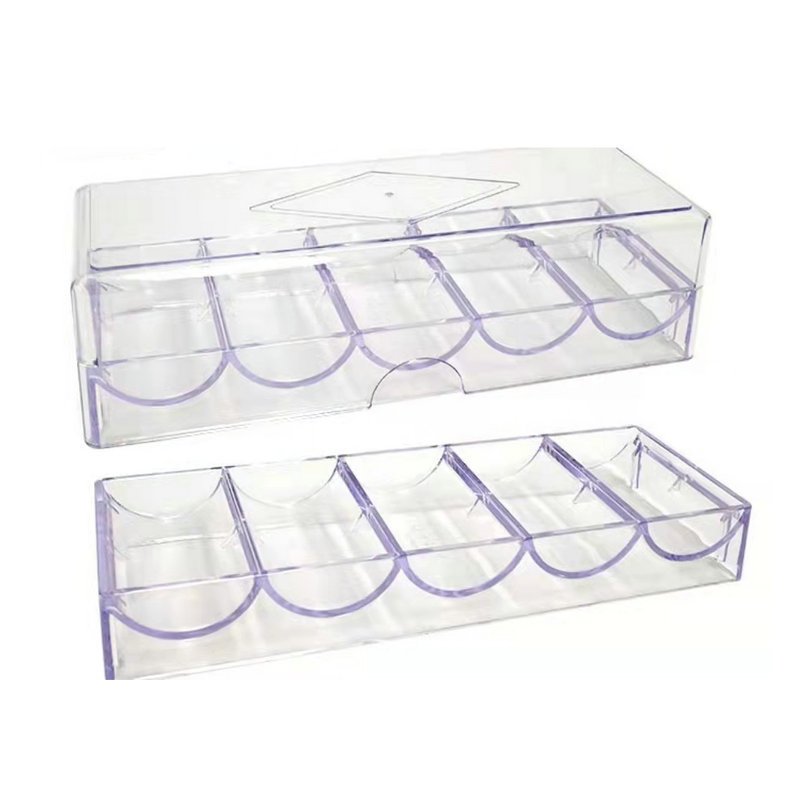 Dericsson Poker chip case poker holder transparent acrylic chip storage box 100 pieces/box poker case