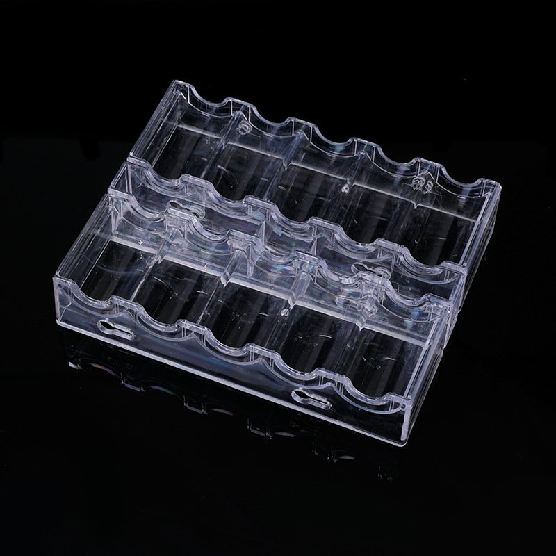 Dericsson Poker chip case poker holder transparent acrylic chip storage box 100 pieces/box poker case