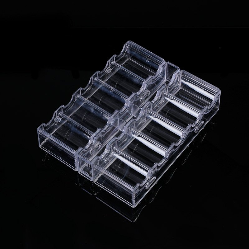 Dericsson Poker chip case poker holder transparent acrylic chip storage box 100 pieces/box poker case