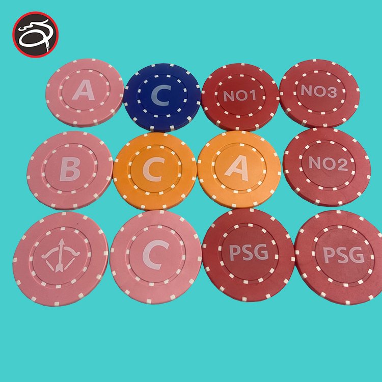 Luxury 11.5g ABS poker chips print logo used for roulette wheel as roulette chips