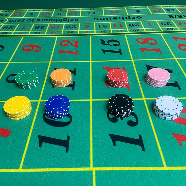 Luxury 11.5g ABS poker chips print logo used for roulette wheel as roulette chips