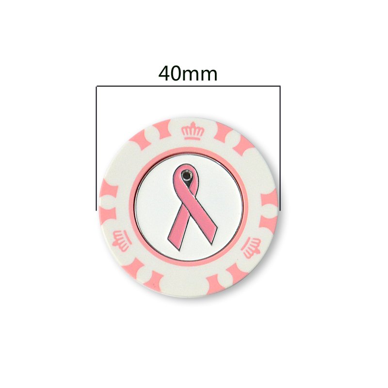 Ball Marker Golf Custom Logo ABS Removable Magnet Poker Chip Set