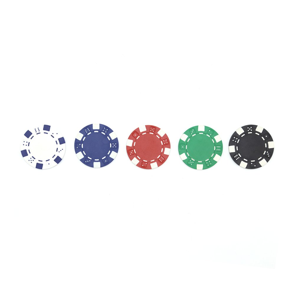 Factory customized ABS 11.5g poker chips casino coin texas Hold 'em chip credit Game coin Small six dice chip