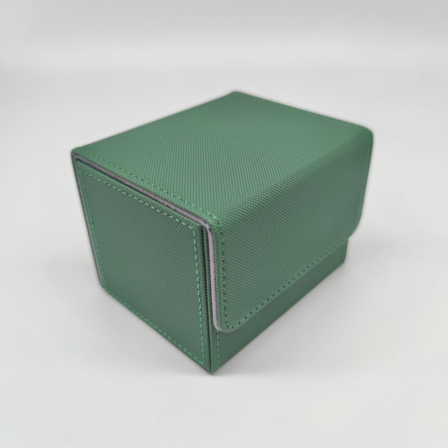 Deck Box for Trading Cards, , Leather Magnetic Card Storage Box Fits for TCG CCG MTG Deck Box Holds 100 Single Sleeved Cards