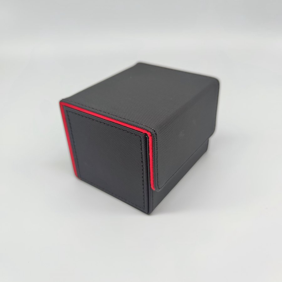 Deck Box for Trading Cards, , Leather Magnetic Card Storage Box Fits for TCG CCG MTG Deck Box Holds 100 Single Sleeved Cards