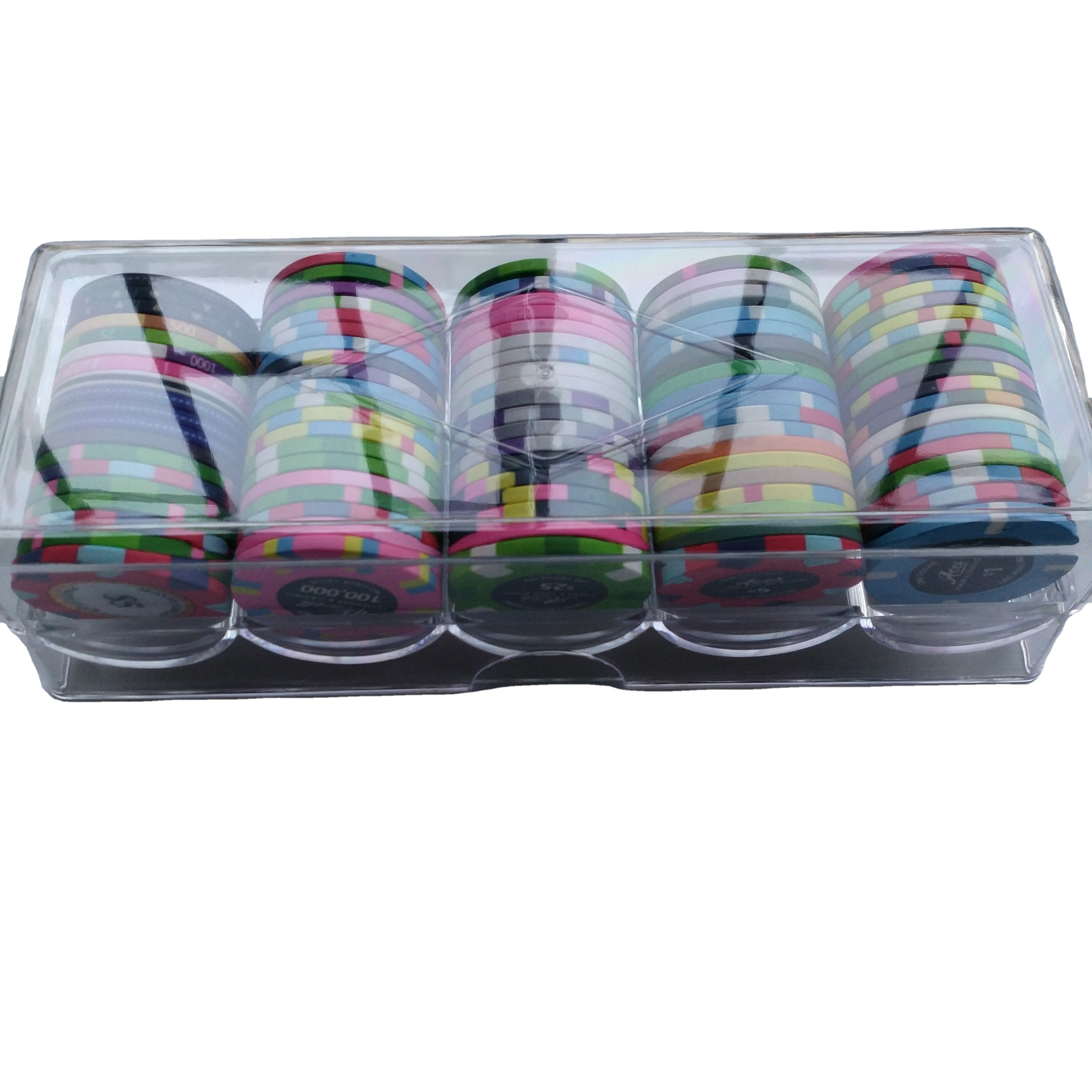 Chenglin 100pcs poker CHIP TRAY POKER