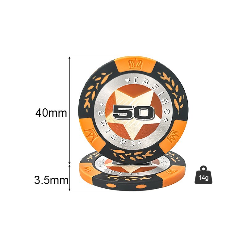 39mm 43mm 50mm 55mm Custom UV Poker Chips Chips Octagonal 45*3.3mm Print Gambling Case Clay ABS Custom Casino Ceramic Poker Chip