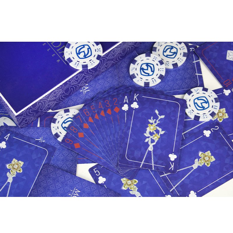 Custom Printing Poker Chips and Poker Playing Cards Set in a Gift Box