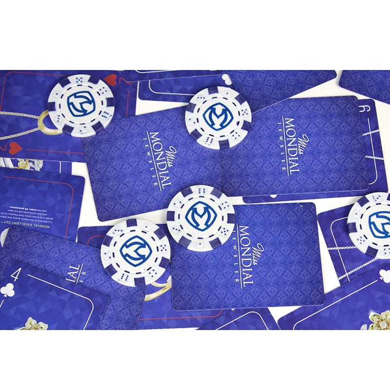 Custom Printing Poker Chips and Poker Playing Cards Set in a Gift Box
