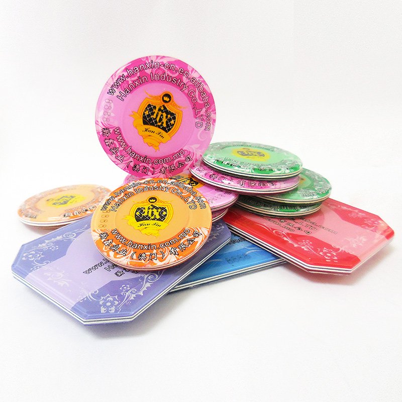 Hanxin Custom Poker Plaques Acrylic Casino Token