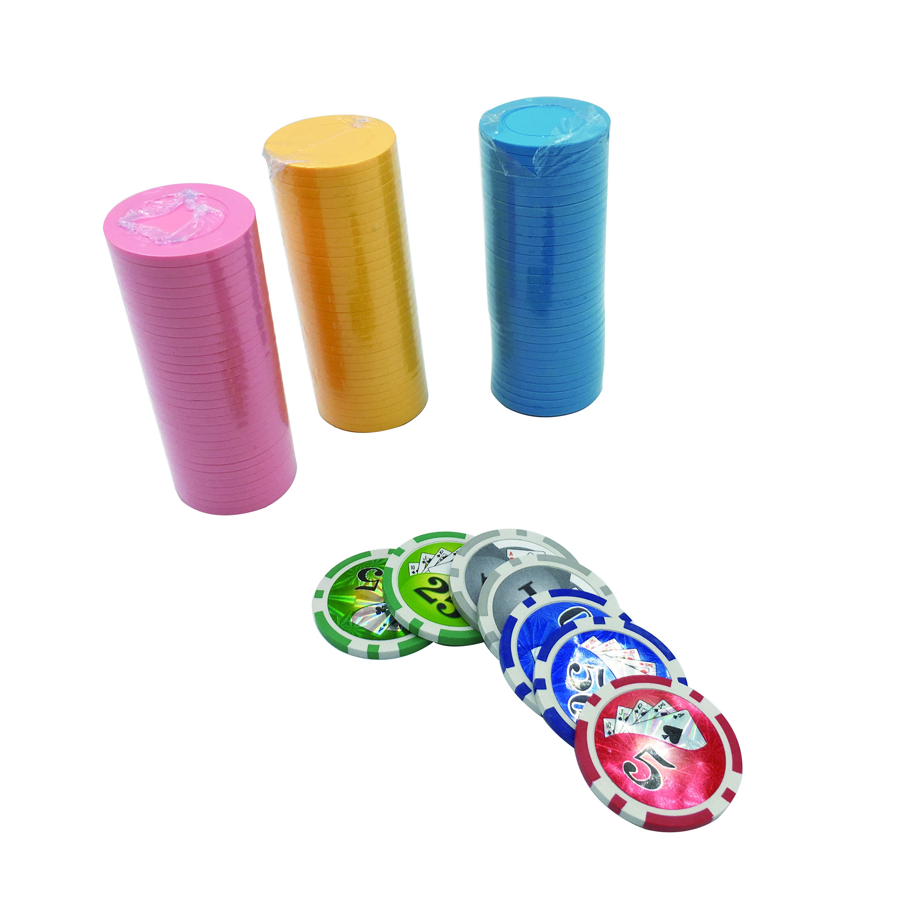 Customized High Quality Waterproof PVC Poker With Custom Poker Box And Poker Chips