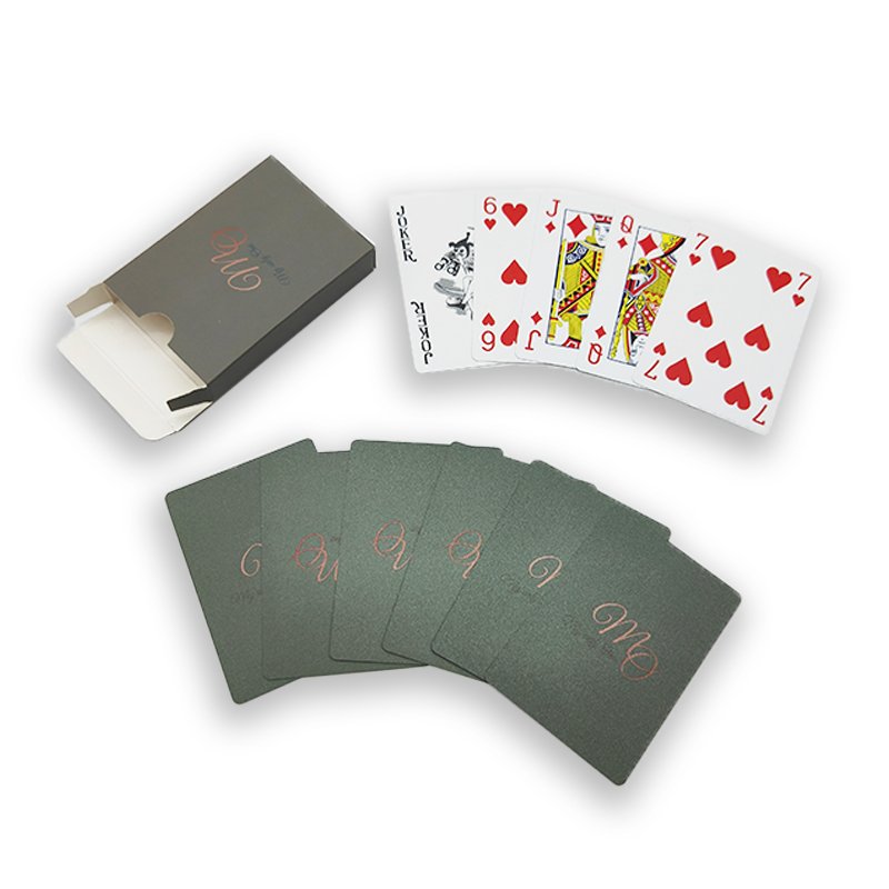 Customized High Quality Waterproof PVC Poker With Custom Poker Box And Poker Chips