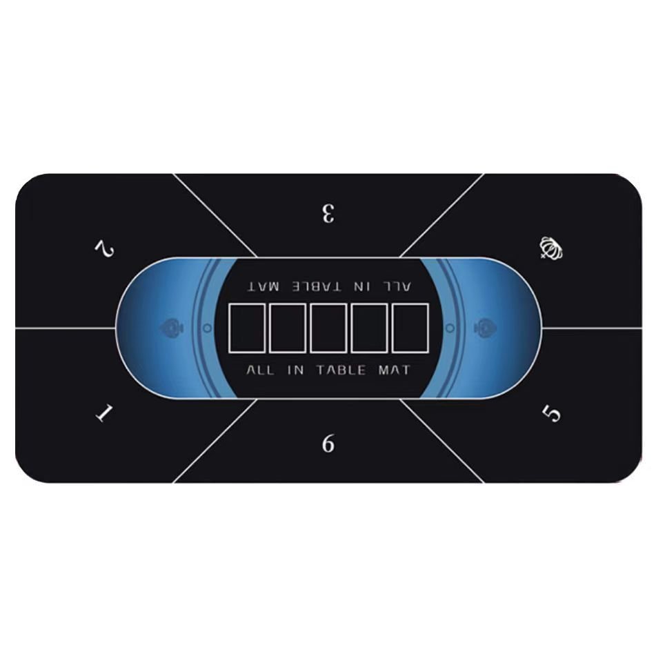 2024 factory directly supply 180*90*0.3cm Texas Hold'em Set Mat Casino custom design and size Rubber Poker Table Mat